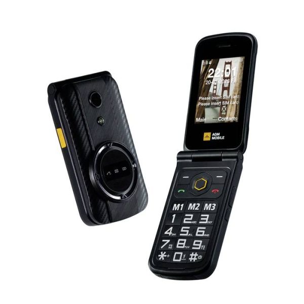 Telefon komórkowy z klapką AGM Mobile M8 Flip czarny