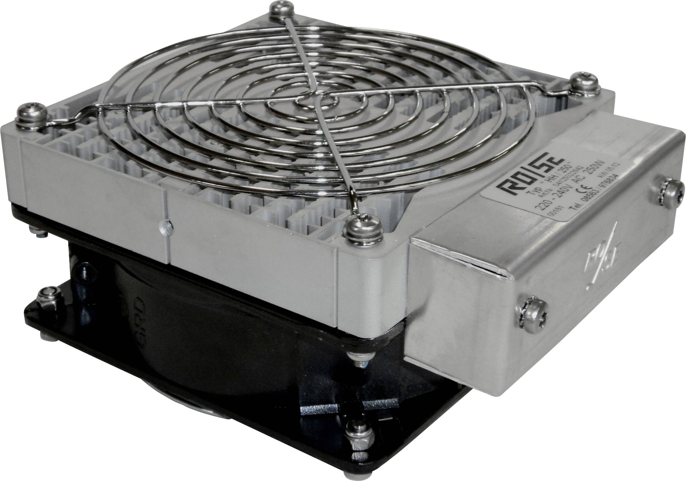 Wentylator Rose LM HHS160 RO/SE LM-Heizungen 04116022S42 220 - 240 V/AC 160 W (D x S x W) 150 x 125 x 70 mm (bez uchwytu - obrazek 1