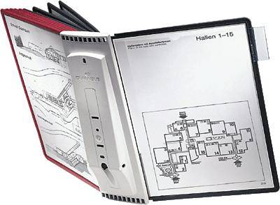 Durable Uchwyt ścienny do panelu wyswietlającego SHERPA WALL 10 – 5631 czerwony, czarny DIN A4 Ilość zawartych paneli wy