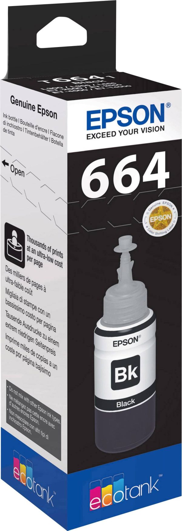 Epson C 13 T 664140 664 Tusz do napełniania tusz oryginalny Epson Czarny 1 szt.