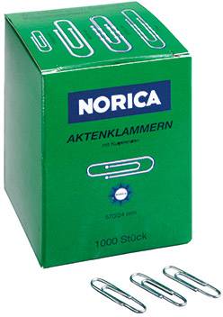 NORICA Spinacz biurowy 1554468 24 mm srebrny 1000 szt. - obrazek 1