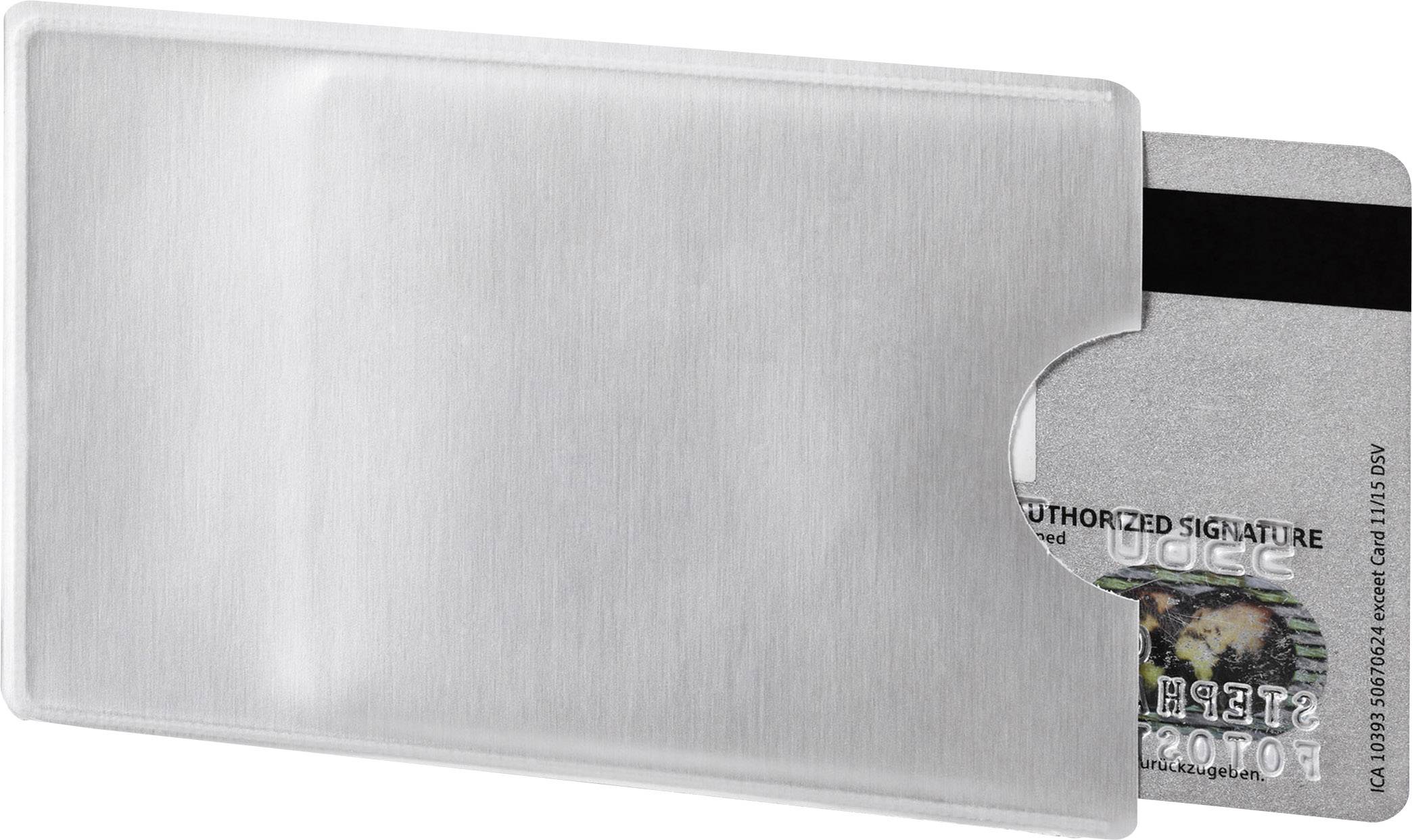 Durable Osłona karty identyfikacyjnej RFID, osłona ochronna 890319 srebrny, przeźroczysty 3 szt. - obrazek 1