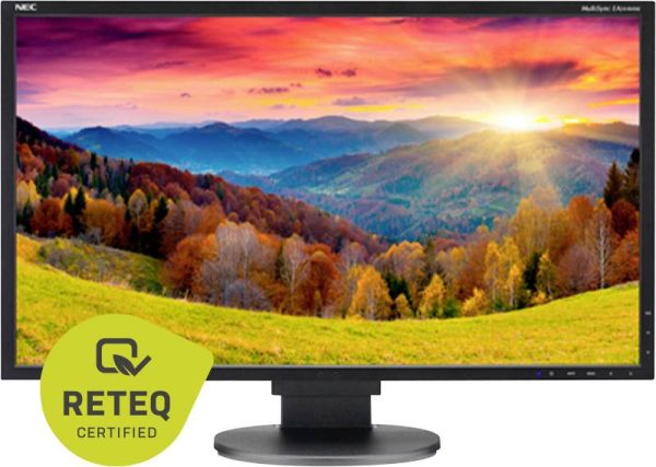 NEC Multisync EA244WMI-BK Monitor Refurbished (bardzo dobry) 61.2 cm (24.1 cal) 16:10 5 ms DisplayPort, DVI, HDMI, USB L