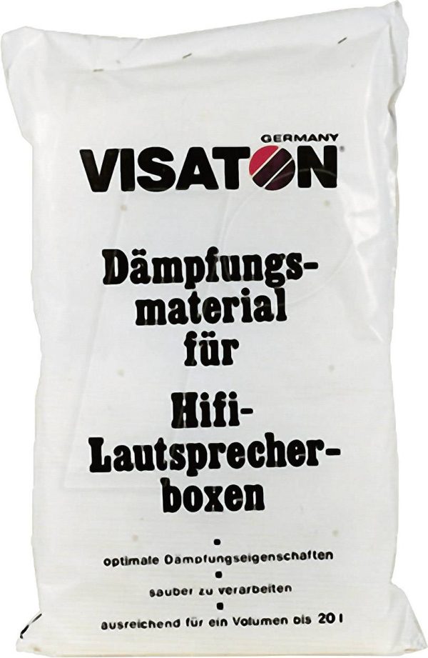 Visaton VS-WOOL2 Materiał tłumiący (D x S) 60 mm x 33 mm poliester