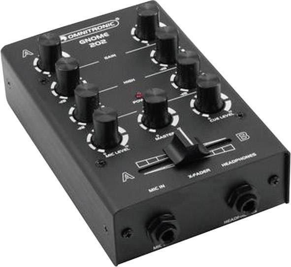 Omnitronic Gnome E-202 2- kanałowy Mikser DJ - obrazek 1