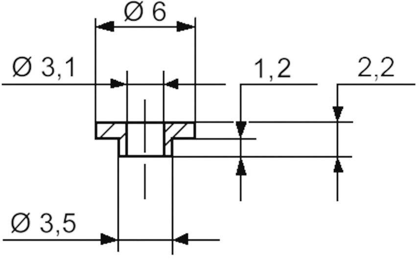 ASSMANN WSW V5359 Gniazdo izolacyjne 1 szt. Średnica zewnętrzna: 6 mm, 3.5 mm Średnica wewnętrzna: 3.1 mm - obrazek 1