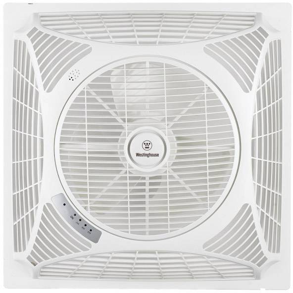 Westinghouse Windsquare Wentylator sufitowy 46 W, 50 W, 52 W (Ø x W) 36 cm x 21 cm biały pilot zdalnego sterowania, lamp - obrazek 1