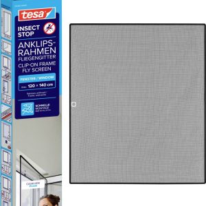tesa INSECT STOP CLIP-ON 55360-00001-00 Moskitiera (S x W) 1.2 m x 1.4 m antracytowy 1 szt. tesa INSECT STOP CLIP-ON 55360-00001-00 Moskitiera (S x W) 1.2 m x 1.4 m antracytowy 1 szt.