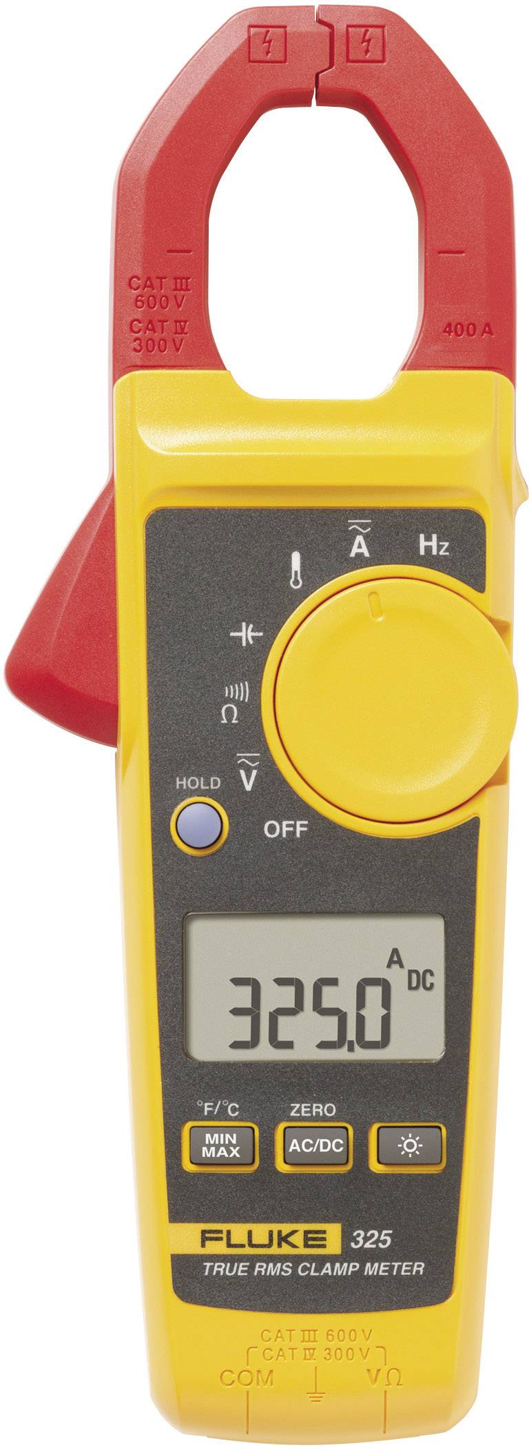 Miernik cęgowy Fluke 325 5065866, CAT III 600 V, CAT IV 300 V, 0.1 - 600 V, 0.01 - 400 A - obrazek 1