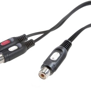 Audio adapter Y SpeaKa Professional SP-7869924, RCA/Cinch, 20 cm Audio adapter Y SpeaKa Professional SP-7869924, RCA/Cinch, 20 cm