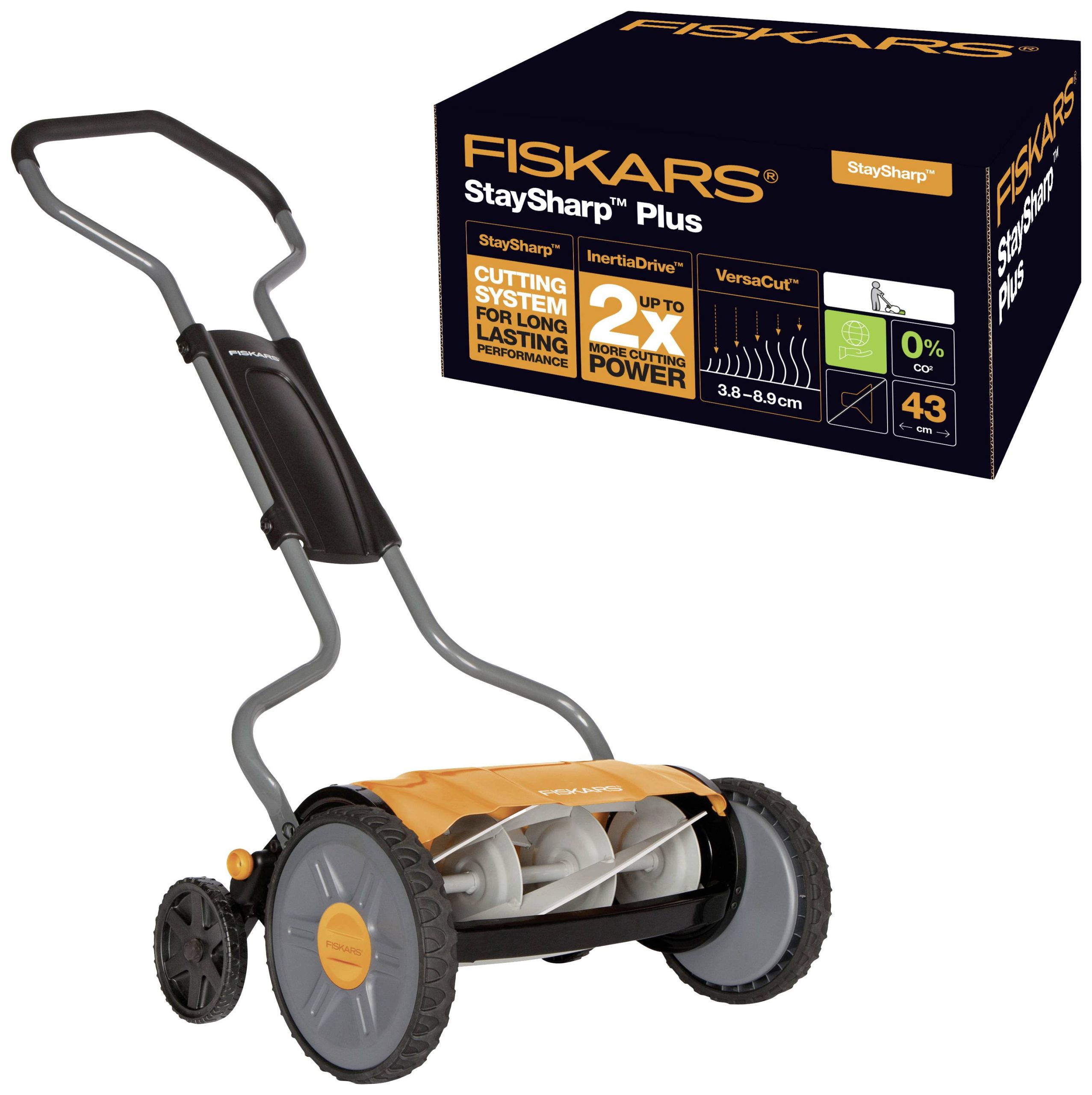 Fiskars StaySharp™ ręczny Kosiarka mechaniczna Maksymalna szerokość cięcia 430 mm - obrazek 1