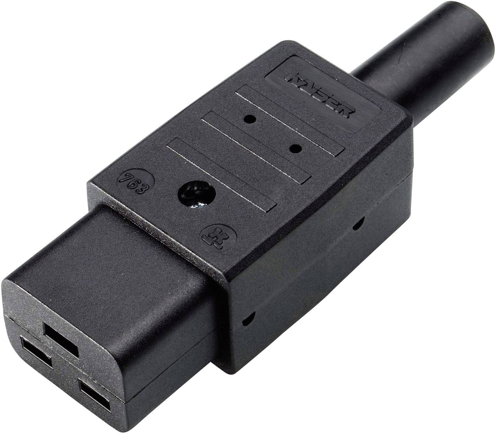 Złącze IEC żeńskie C19 Kaiser 763/sw/C, 250 V / 16 A - obrazek 1