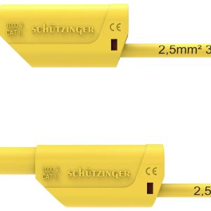 Schützinger Przewód pomiarowy bezpieczny 200 cm żółty 1 szt. Schützinger Przewód pomiarowy bezpieczny 200 cm żółty 1 szt.