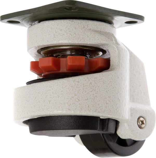 TOOLCRAFT TO-5137962 Kółko obrotowe z regulacją nachylenia 50 mm z płytką montażową Maksymalne obciążenie: 250 kg