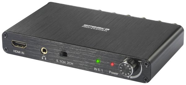 ekstraktor HDMI, RCA/Cinch SpeaKa Professional SP-10468584, [1x HDMI – 5x złącze żeńskie RCA/cinch, HDMI]