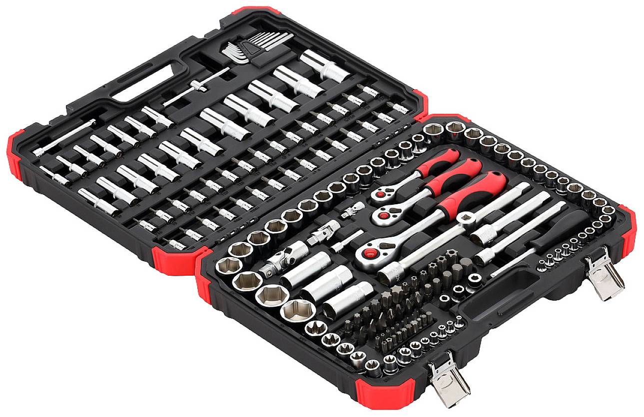 Zestaw kluczy nasadowych Gedore RED R45603172 3300058 1/4", 3/8", 1/2" - obrazek 1