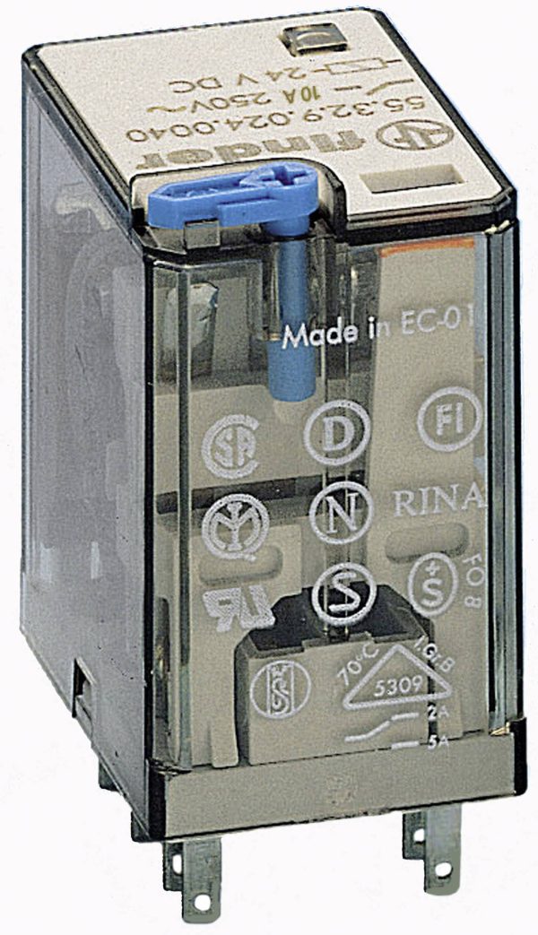 Finder 55.32.9.024.5040 Przekaźnik THT 24 V/DC 10 A 2 zestyki przełączne 1 szt.