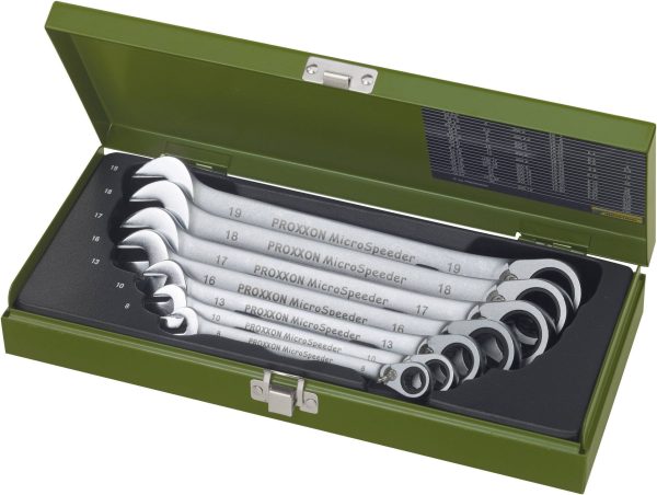 Zestaw kluczy płasko oczkowych Proxxon Industrial MicroSpeeder 23124