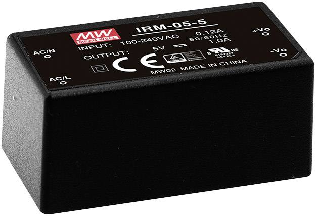 MEAN WELL IRM-05-12 Zasilacz AC/DC 12 V/DC 0.42 A 5 W - obrazek 1