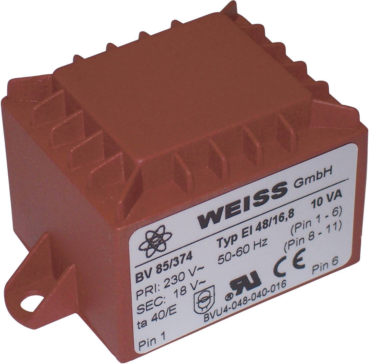 Transformator 10,0 VA, 230 V /12 V / 833 mA - obrazek 1
