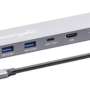 Stacja dokująca do notebooka Manhattan Dual-Monitor Dockingstation USB C-St. auf 2xHDMI 3xUSB-A USB-C-PD USB-C SD RJ45 z