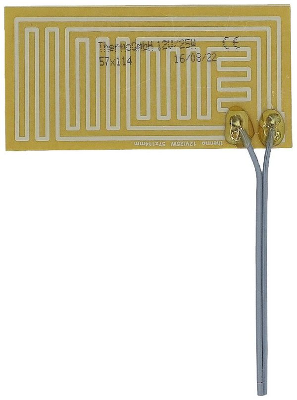 Thermo TECH poliester Folia grzewcza 12 V 25 W (D x S) 114 mm x 57 mm
