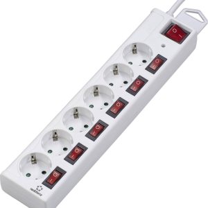 Listwa zasilająca z ochroną przepięciową Renkforce 615B-CMW-S, 1.50 m, Ilość gniazdek: 6 Listwa zasilająca z ochroną przepięciową Renkforce 615B-CMW-S, 1.50 m, Ilość gniazdek: 6