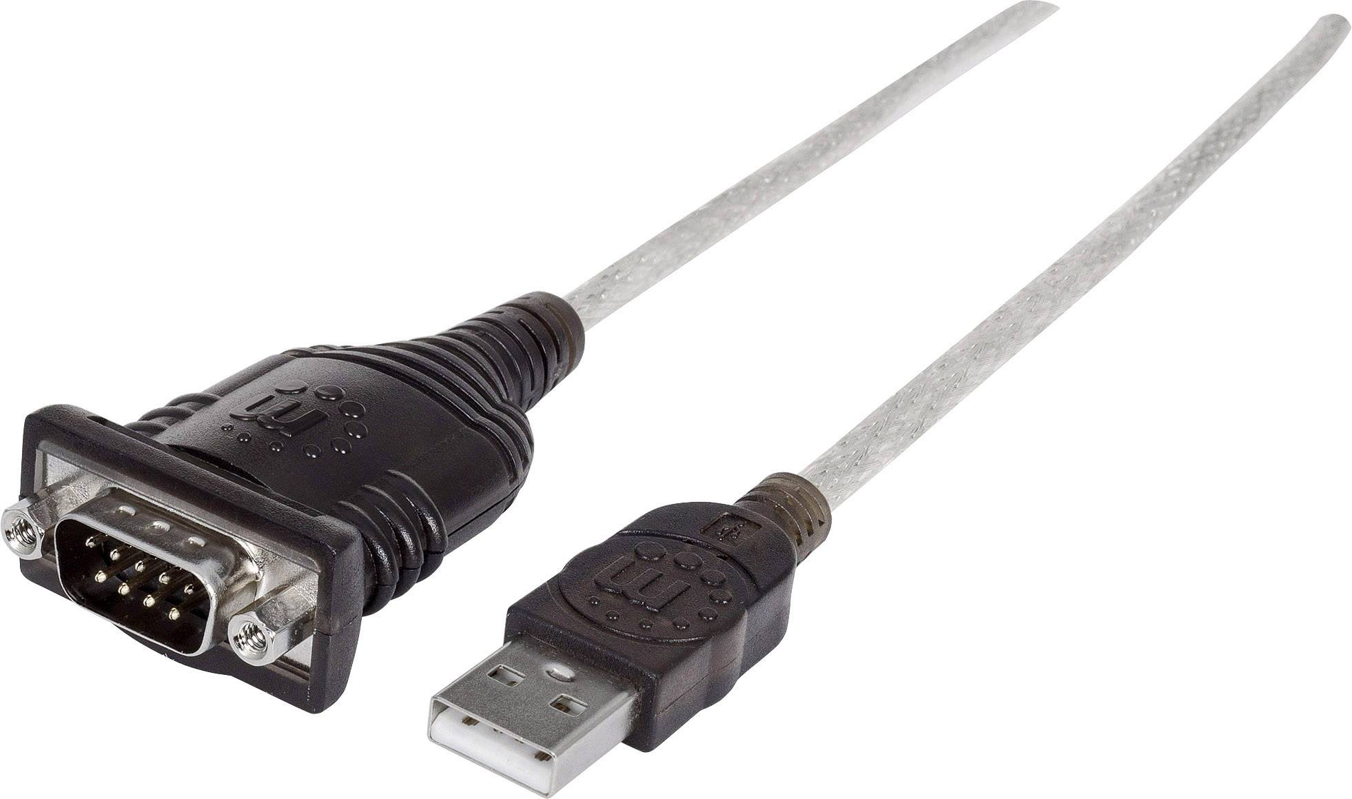 kabel port szeregowy, USB Manhattan Kabel 205153, ekran foliowy, 0.45 m - obrazek 1