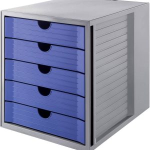 Szafka z szufladami HAN 14508-16 szary DIN A4, DIN C4 Ilość szuflad: 5 Szafka z szufladami HAN 14508-16 szary DIN A4, DIN C4 Ilość szuflad: 5