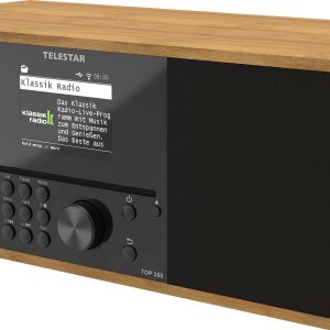 Radio internetowe z odtwarzaczem CD Telestar TOP 300 Holz Internet, DAB+, fale metrowe (VHF) z pilotem drewno Radio internetowe z odtwarzaczem CD Telestar TOP 300 Holz Internet, DAB+, fale metrowe (VHF) z pilotem drewno