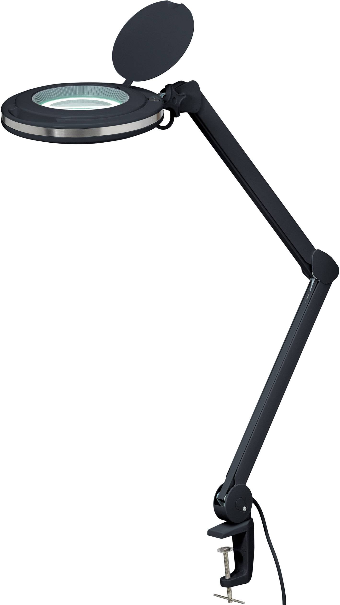 TOOLCRAFT TO-7173474 Lampa LED z lupą 8W z uchwytem zaciskowym Współczynnik powiększenia=1.75 x 12.7 cm Klasa efektywnoś - obrazek 1