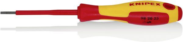 Wkrętak płaski Knipex VDE 98 20 25 Szerokość klingi: 2.5 mm Długość końcówki: 75 mm