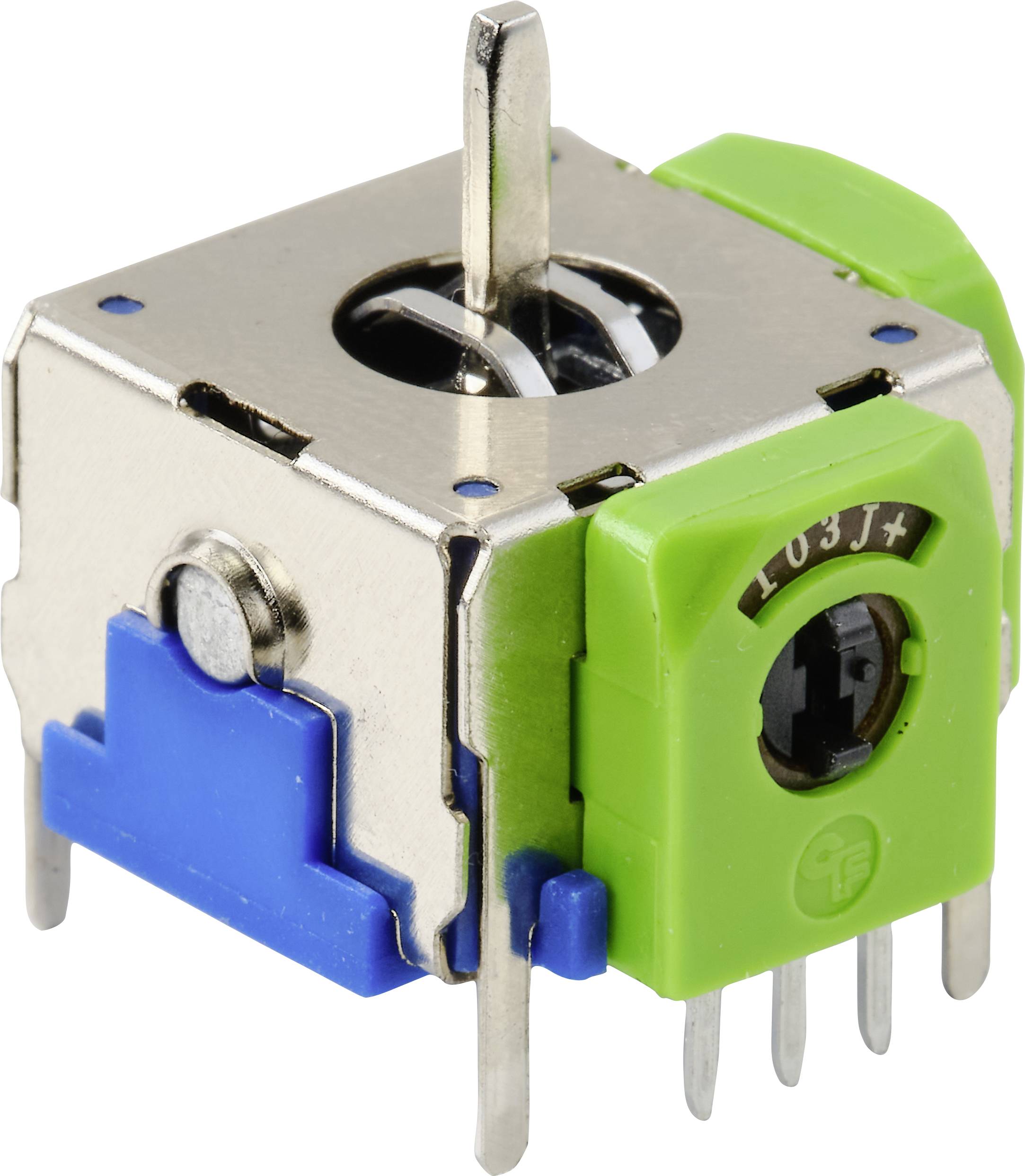 Przełącznik typu joystick 12 V/DC metalowa dźwignia prosta, piny lutownicze 9800 2C2 1 szt. - obrazek 1