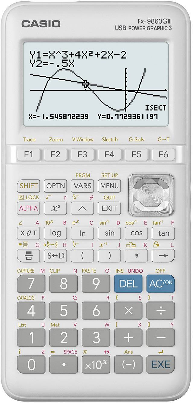 Casio FX-9860GIII Kalkulator graficzny czarny, srebrny Wyświetlacz: 21 bateryjne (S x W x G) 91.5 x 21.2 x 184 mm - obrazek 1