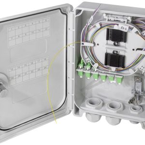 LogiLink FB124LC światłowodowe do światłowodów kabel szary [24x złącze żeńskie LC APC – 24x LC] Singlemode OS2
