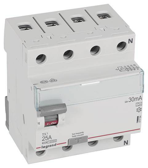 Wyłącznik różnicowoprądowy Legrand 411764, 25 A, 400 V