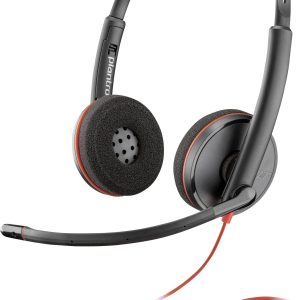 HP Poly Blackwire C3220 Słuchawki nauszne przewód stereo czarny zestaw słuchawkowy, wyciszenie mikrofonu, regulacja głoś HP Poly Blackwire C3220 Słuchawki nauszne przewód stereo czarny zestaw słuchawkowy, wyciszenie mikrofonu, regulacja głoś