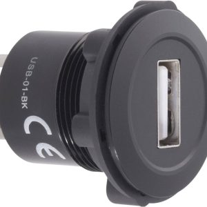 TRU COMPONENTS USB-01-BK Gniazdo USB 2.0 do zabudowy złącze żeńskie do wbudowania Złącze żeńskie USB typu A na Złącze że TRU COMPONENTS USB-01-BK Gniazdo USB 2.0 do zabudowy złącze żeńskie do wbudowania Złącze żeńskie USB typu A na Złącze że