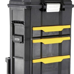 Skrzynka narzędziowa bez wyposażenia STANLEY Stanley Rollende Werkstatt 2-in-1, Trolley-Koffer, Schwarz, Gelb STST1-7034 Skrzynka narzędziowa bez wyposażenia STANLEY Stanley Rollende Werkstatt 2-in-1, Trolley-Koffer, Schwarz, Gelb STST1-7034
