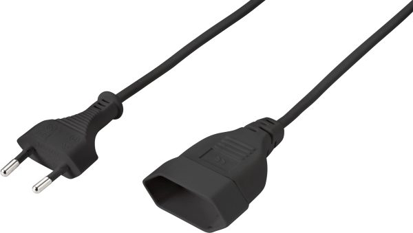 przedłużacz Sygonix Euro SY-5044230, H03VVH2-F 2X 0,75 mm², 0.20 m