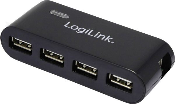 LogiLink UA0085 USB-Hub 4 porty USB-A USB 2.0 480 MBit/s czarny UA0085