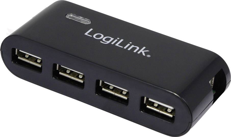 LogiLink UA0085 USB-Hub 4 porty USB-A USB 2.0 480 MBit/s czarny UA0085 - obrazek 1