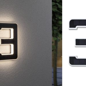 Podświetlany numer domu, solarny Paulmann 4000870798447 79844 0.20 W 20 lm IP44 Podświetlany numer domu, solarny Paulmann 4000870798447 79844 0.20 W 20 lm IP44