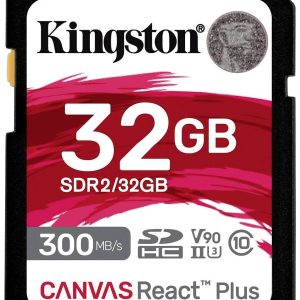 Kingston Canvas React Plus SD 32 GB Class 10 UHS-II Kingston Canvas React Plus SD 32 GB Class 10 UHS-II