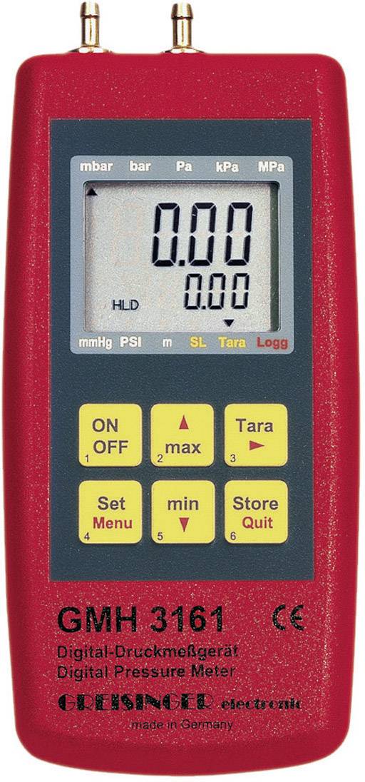 Manometr Greisinger GMH 3161-01 601636, -0.001 - 0.025 bar, Od -25 do +50°C, od 0 do +95% wilg. wzgl. (bez kondensacji), - obrazek 1