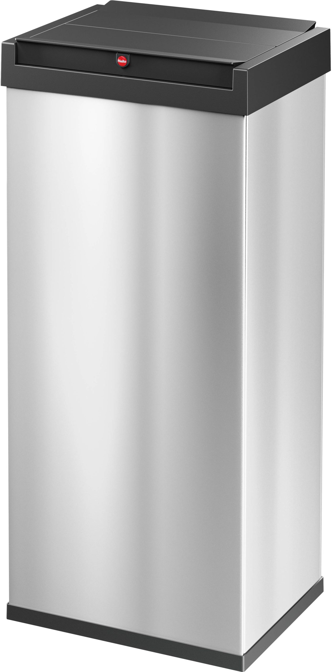 Hailo Bix-Box Swing XL 8602110 Kosz na śmieci 52 l stal nierdzewna (D x S x W) 340 x 339 x 763 mm srebrny, czarny Samoza - obrazek 1