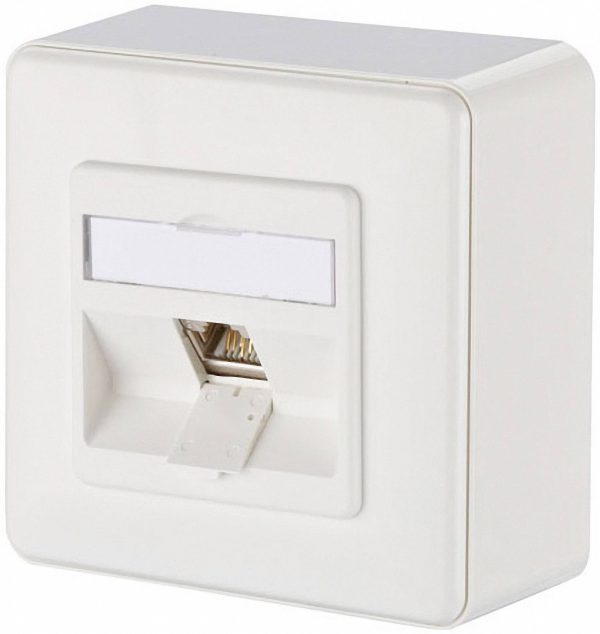 Gniazdo sieciowe Metz Connect 1309110002-E 1309110002-E, 1 Port, CAT 6, nadtynkowy