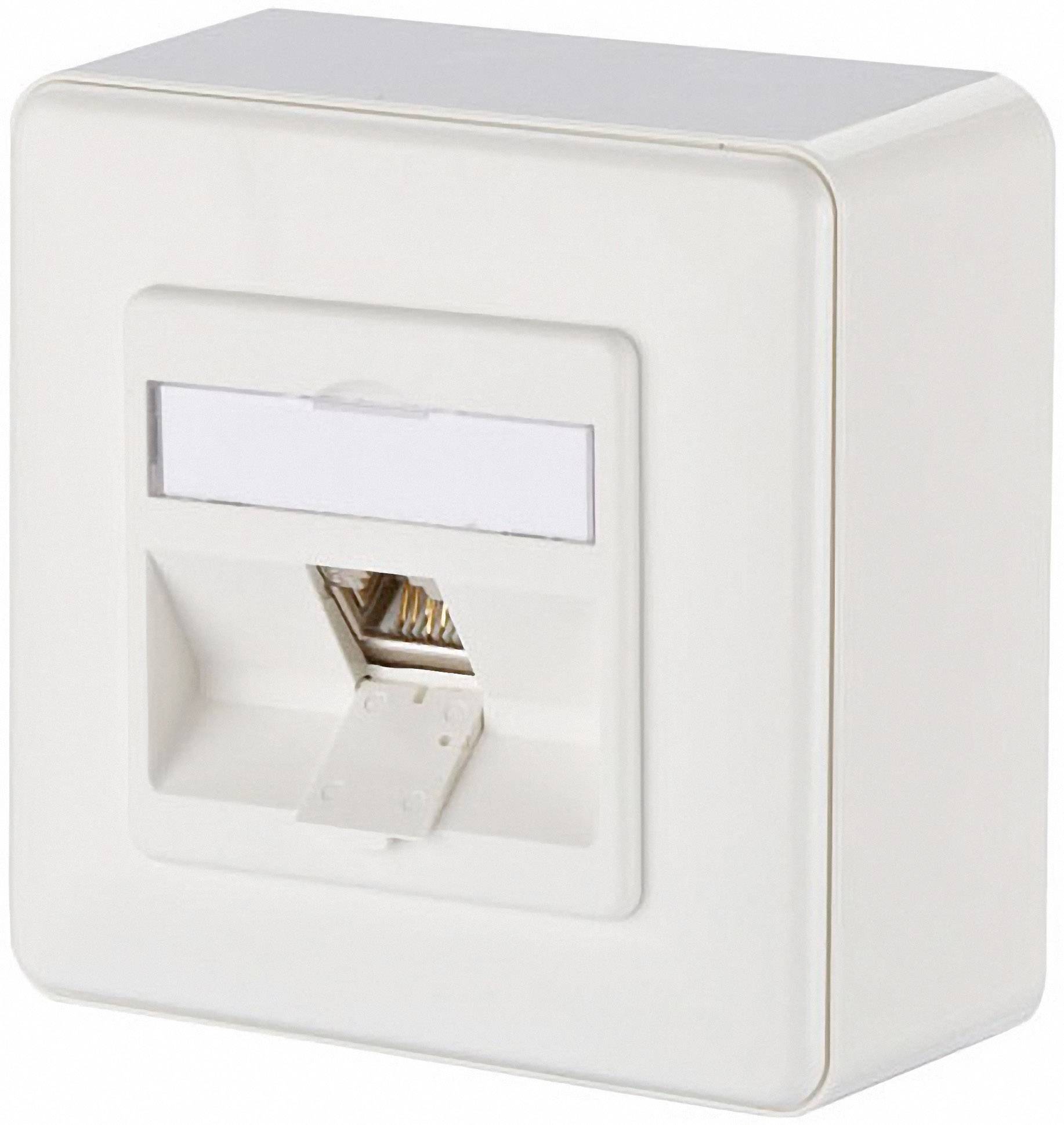 Gniazdo sieciowe Metz Connect 1309110002-E 1309110002-E, 1 Port, CAT 6, nadtynkowy - obrazek 1