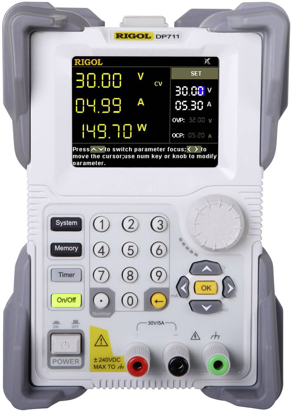 Zasilacz laboratoryjny regulowany Rigol DP711 0 - 30 V 0 - 5 A 150 W - obrazek 1