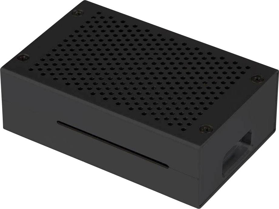 Joy-it rb-AlucaseP4+01B Obudowa SBC Raspberry Pi® aluminium czarny - obrazek 1